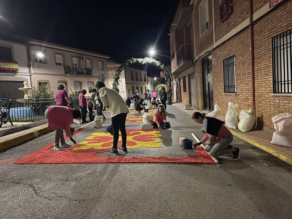 La tradición de las alfombras en Porzuna