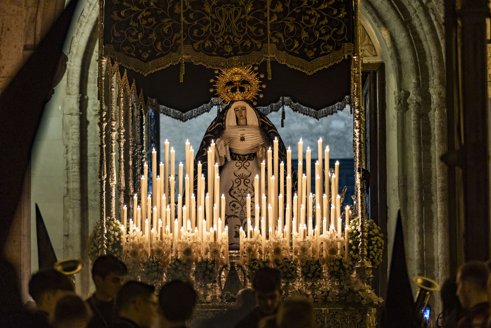 Semana Santa en ciudad real, procesión del Santo Entierro en Ciudad Real, procesión del viernes por la tarde noche  / RUEDA VILLAVERDE