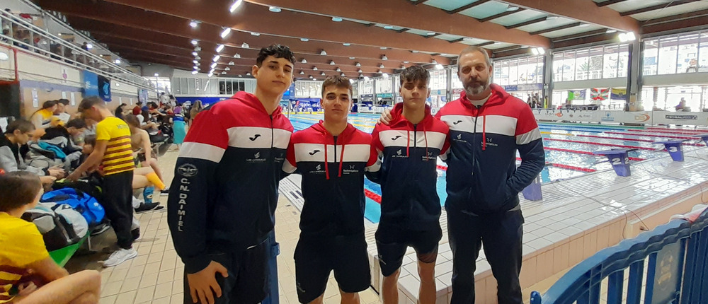 Nadadores del CN Daimiel en el Campeonato de España Infantil celebrado en Gijón.