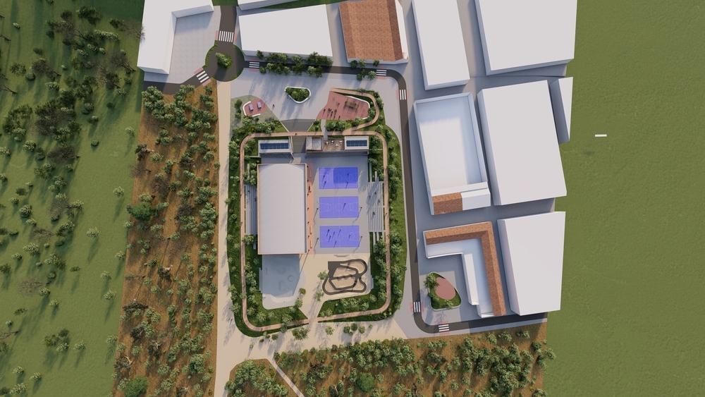 El parque del Pozo Norte tendrá un gran complejo polideportivo