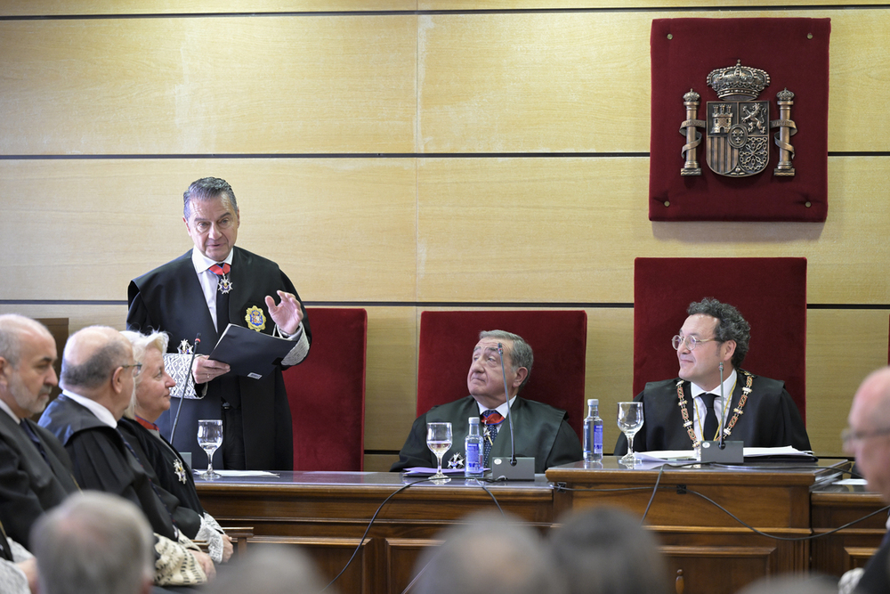 Carballo, durante su discurso de toma de posesión.