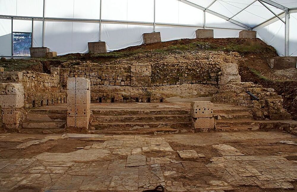 El complejo termal de Valeria se encuentra en un excelente estado de conservación.