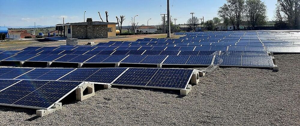 Placas solares instaladas en en la ETAP de Ciudad Real.