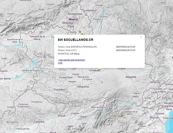 Registrado un terremoto en Socuéllamos
