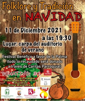 ‘Folclore y tradición en Navidad’ a beneficio de La Palma