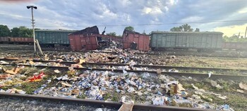 Un misil ruso destroza el tren de la ONG de José Andrés