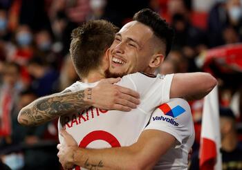 El Sevilla irá a Zagreb con una ventaja de dos goles