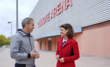Zamora conoce las mejoras en el Quijote Arena