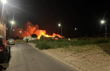Arden varias hectáreas de maleza a las afueras de La Solana
