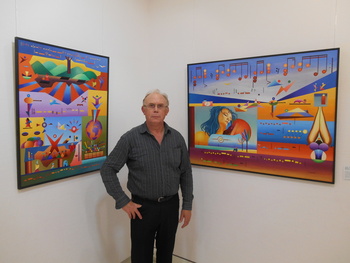 Ferrer Gallart une la música y la poesía con su pintura
