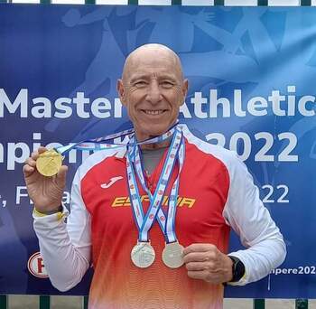 Tres medallas para Juan Carlos Rodríguez en el Mundial Máster