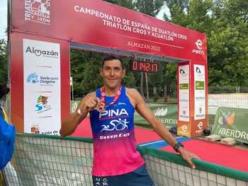 Francisco Javier Torres, subcampeón de España de acuatlón