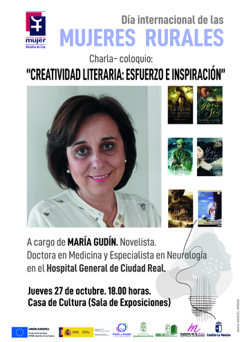 María Gudín abordará en Bolaños la creatividad literaria