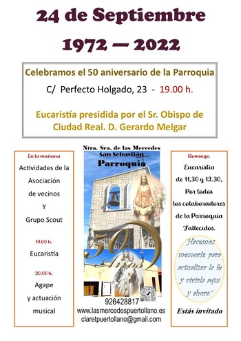 Nuestra Señora de la Mercedes celebra 50 años en Puertollano