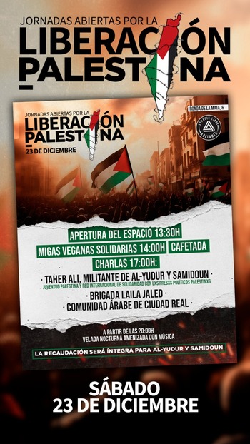 Organizan unas jornadas por la liberación de Palestina