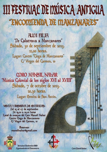 Todo listo en Manzanares para el Festival de Música Antigua