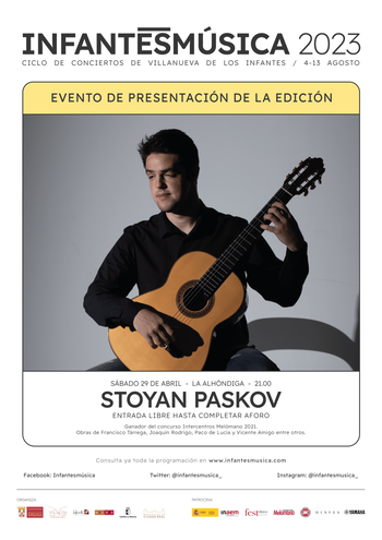 La guitarra de Paskov cerarrá los conciertos 'Infantesmúsica'