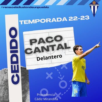 El Villarrubia logra la cesión de Paco Cantal