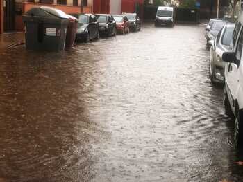 Inundaciones en Tomelloso tras caer 34 litros en una hora