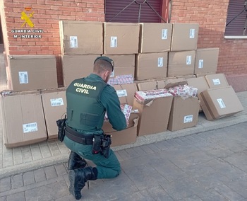 La Guardia Civil intercepta 15.000 cajetillas de tabaco