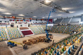 Nueva iluminación en el Quijote Arena