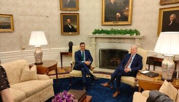 Biden agradece a Sánchez su liderazgo en la defensa de Ucrania