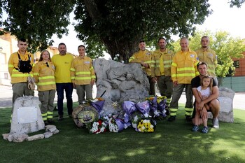 Homenaje a las 11 víctimas del incendio de Riba de Saelices