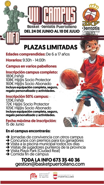 El Basket Puertollano prepara su VII Campus