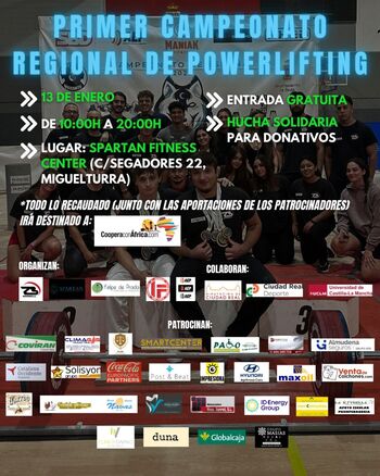 El Regional de Powerlifting se celebrará en Miguelturra