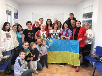 Masías se reúne con la Asociación Girasoles de Ucrania