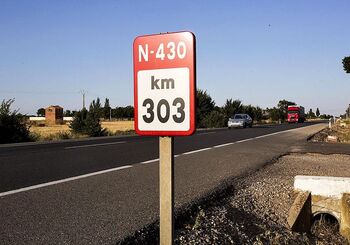 La N-430, la tercera vía con más accidentes de la provincia