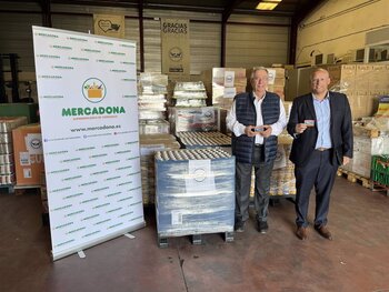 Mercadona entrega 12.000 kilos de comida al Banco de Alimentos