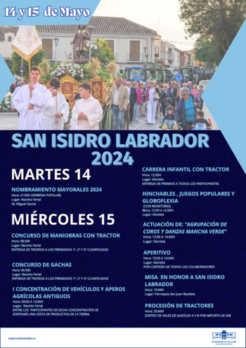 Argamasilla de Alba celebra San Isidro con un amplio programa
