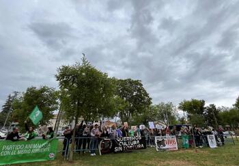 Asociación Antitaurina marchó contra la reapertura de la plaza